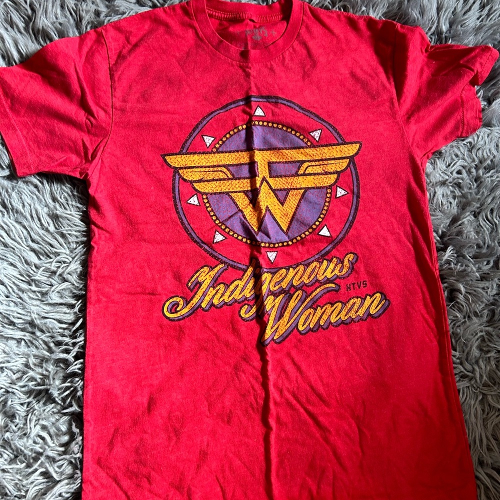 Indigenous Woman Red Graphic Tee